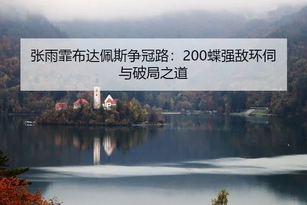 张雨霏布达佩斯争冠路：200蝶强敌环伺与破局之道